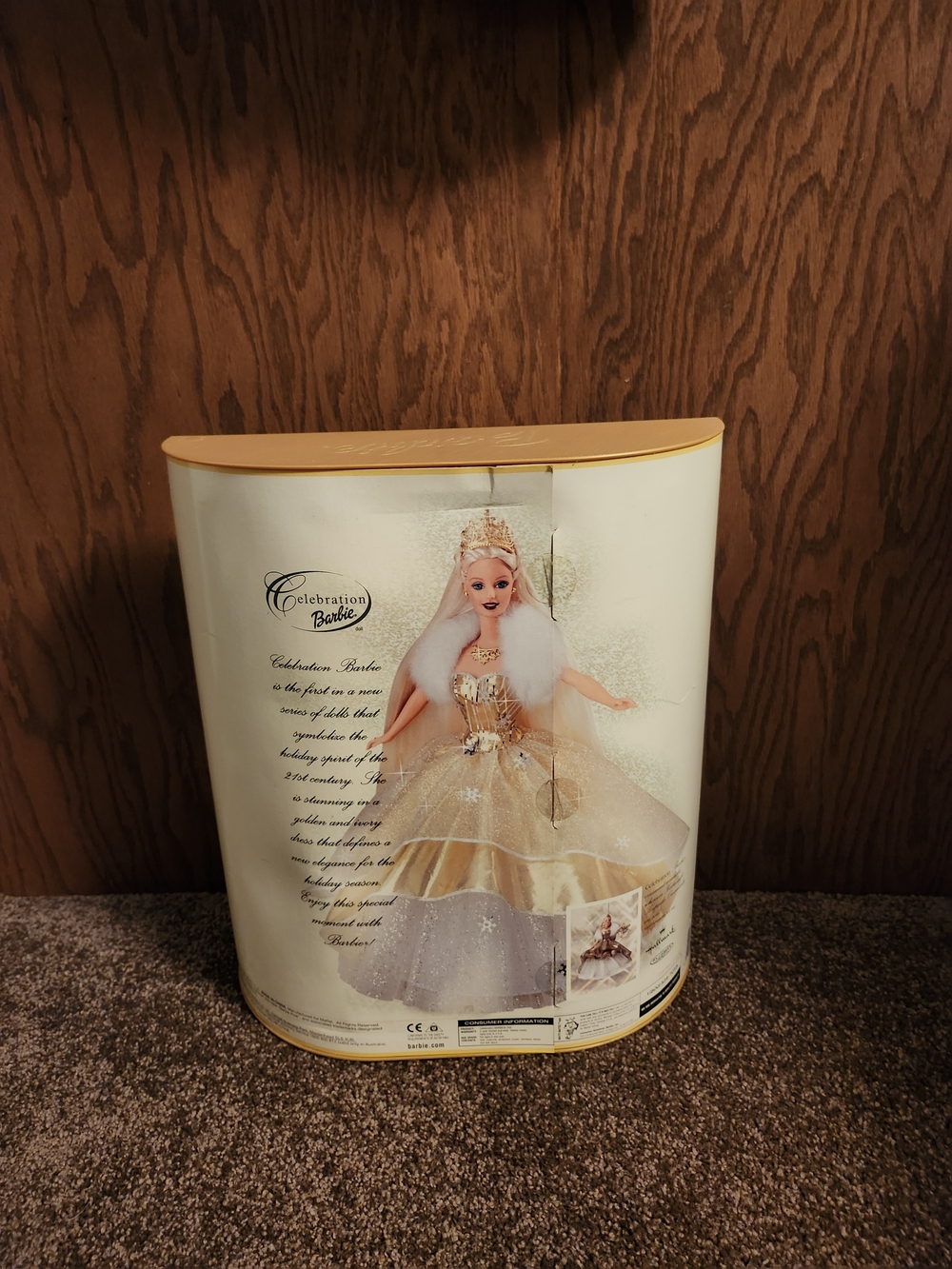 NIB Vintage Barbie Doll Gold & White Special 2000 Celebration Doll With Ornament - Picture 3 of 6